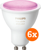 Philips Hue White and Color GU10 Bluetooth 6-pack Philips Hue losse smart lamp
