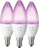 Philips Hue White & Color E14 3-pack Smart lamp met E14 fitting