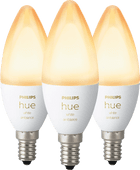 Philips Hue White Ambiance E14 3-pack Smart lamp met E14 fitting