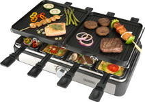 Bourgini Gourmette/Raclette/Grill Plus - 8 personen Fun cooking apparaat