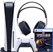 Playstation 5 + Spider-Man Miles Morales + 3D Pulse Headset PlayStation 5 consoles