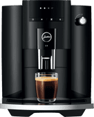 JURA E4 Piano Black (EA) test coffee machine in one of our stores 