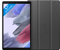 Coolblue Samsung Galaxy Tab A7 Lite 32GB Wifi Zwart + Just in Case Book Case Zwart aanbieding
