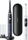 Oral-B iO Series 7n Duo Pack Black and White Smart electric toothbrush with app