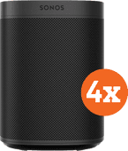 Sonos One SL Black 4-pack WiFi speaker