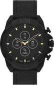 Fossil Hybrid HR FTW7060 Zwart/Zwart Fossil hybride horloge
