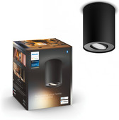 Philips Hue Pillar 1-Spot opbouwspot White Ambiance Zwart Philips Hue opbouwspot