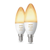 Philips Hue White Ambiance E14 Duo pack Smart lamp met E14 fitting