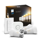 Philips Hue White Ambiance Starter Pack E27 with 3 Lights + Dimmer + Bridge Philips Hue E27 White Ambiance