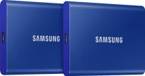 Samsung Portable SSD T7 1TB Blue - Duo Pack External SSD for Mac