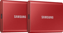 T7 Portable SSD 2TB Rood Duo Pack Samsung T7 Portable externe SSD