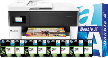 Coolblue HP Officejet 7740 + 2 set extra inkt + 500 vellen A4 papier aanbieding