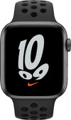 Apple Watch Nike SE 44mm Space Gray Aluminium Zwarte Sportband Apple Watch SE