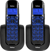 Profoon PDX-2808 Black Duo Business landline phone
