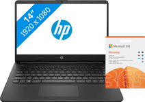 HP 14s-dq2935nd + Microsoft 365 Personal Windows laptop met 1 jaar Office 365