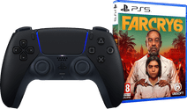 Coolblue Sony DualSense Draadloze Controller Midnight Black + Far Cry 6 PS5 aanbieding