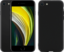 Refurbished iPhone SE 64GB Black + BlueBuilt Hard Case Back Cover Black Refurbished iPhone