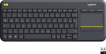 Logitech K400 Plus Wireless Touch Zwart QWERTY Logitech toetsenbord