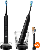 Philips DiamondClean 9000 HX9914/54 Duo Pack + Premium All-in-one (4 stuks) Elektrische tandenborstel met druksensor