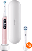 Coolblue Oral-B iO Series 6 Roze Sensitive Edition + iO Gentle Care opzetborstels (4 stuks) aanbieding
