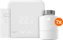 Tado Slimme Thermostaat V3+ startpakket + 7 radiatorknoppen Thermostaat geschikt voor stadsverwarming