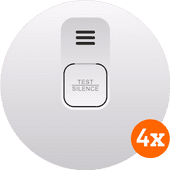 ELRO Blue Line CBFS25 Smoke Detector 4-pack (10 years) Smart home promotion