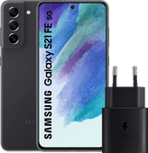 Coolblue Samsung Galaxy S21 FE 128GB Grijs 5G + Samsung Oplader 25W aanbieding