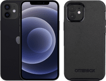Coolblue Apple iPhone 12 mini 64GB Zwart + Otterbox Symmetry Back Cover Zwart aanbieding