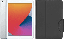 Apple iPad (2020) 10.2 inches 32GB WiFi Silver + Targus VersaVu Book Case Black iPad 2020