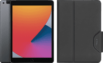 Apple iPad (2020) 10.2 inches 128GB WiFi + 4G Space Gray + Targus VersaVu Book Case Black iPad 2020