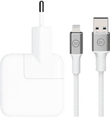 Apple Oplader 12W + BlueBuilt Lightning Kabel 1,5m Nylon Apple iPhone oplader