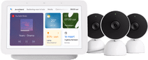 Coolblue Google Nest Cam Indoor Wired 3-pack + Google Nest Hub 2 aanbieding