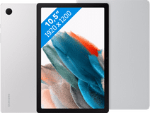 Coolblue Samsung Galaxy Tab A8 64GB Wifi Zilver + Book Case Zilver aanbieding