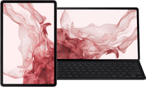 Coolblue Samsung Galaxy Tab S8 Plus 12.4 inch 128GB Wifi Roségoud + Toetsenbord Hoes QWERTY Zwart aanbieding