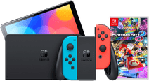 Nintendo Switch OLED Blauw Rood + Mario Kart 8 Deluxe Nintendo Switch OLED