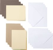 Cricut Cut-Away Cards Neutrals A2 (10.8x14cm) 8-pack Material for Cricut Joy Xtra