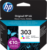 HP 303 Cartridge Kleur Inkt cartridge voor HP Envy printers