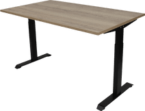 Euroseats Sit/Sit Desk 160x80 Black/Oak Large desk