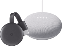 Coolblue Google Chromecast V3 + Google Nest Mini Wit aanbieding