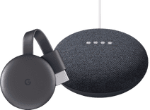 Coolblue Google Chromecast V3 + Google Nest Mini Zwart aanbieding