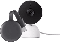 Coolblue Google Chromecast V3 + Google Nest Cam Indoor Wired aanbieding