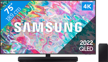 Samsung QLED 75Q74B (2022) + Soundbar aanbieding