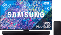 Coolblue Samsung Neo QLED 55QN85B (2022) + Soundbar aanbieding
