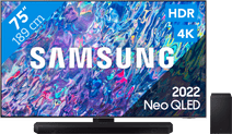 Coolblue Samsung QLED 75QN85B (2022) + Soundbar aanbieding