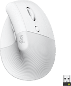 Logitech Lift Vertical Ergonomic Mouse White small mouse