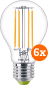 Philips LED Filament Light - 2.3W - E27 - Warm White Light 6-pack 