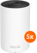 TP-Link Deco XE75 5-pack Mesh wifi systeem voor een vrijstaand huis