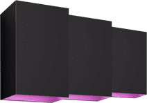 Philips Hue Resonate Wall Lamp White and Color Black 3-pack Philips Hue outdoor wall lamp