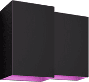 Philips Hue Resonate Wall Lamp White and Color Black Duo Pack Philips Hue outdoor wall lamp