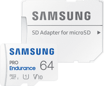 Samsung MicroSDXC PRO Endurance 64GB 30MB/s Samsung geheugenkaart